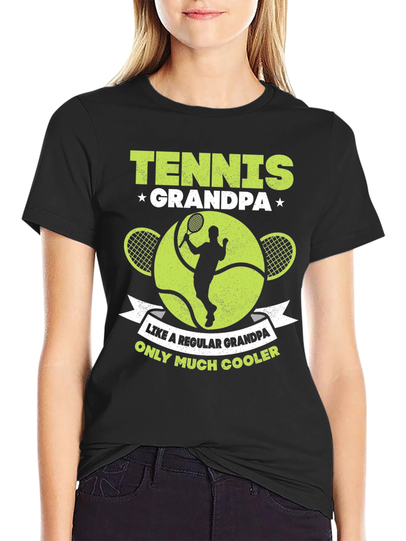 Tennis Grandpa T-Shirt - Cool Grandpa Gift