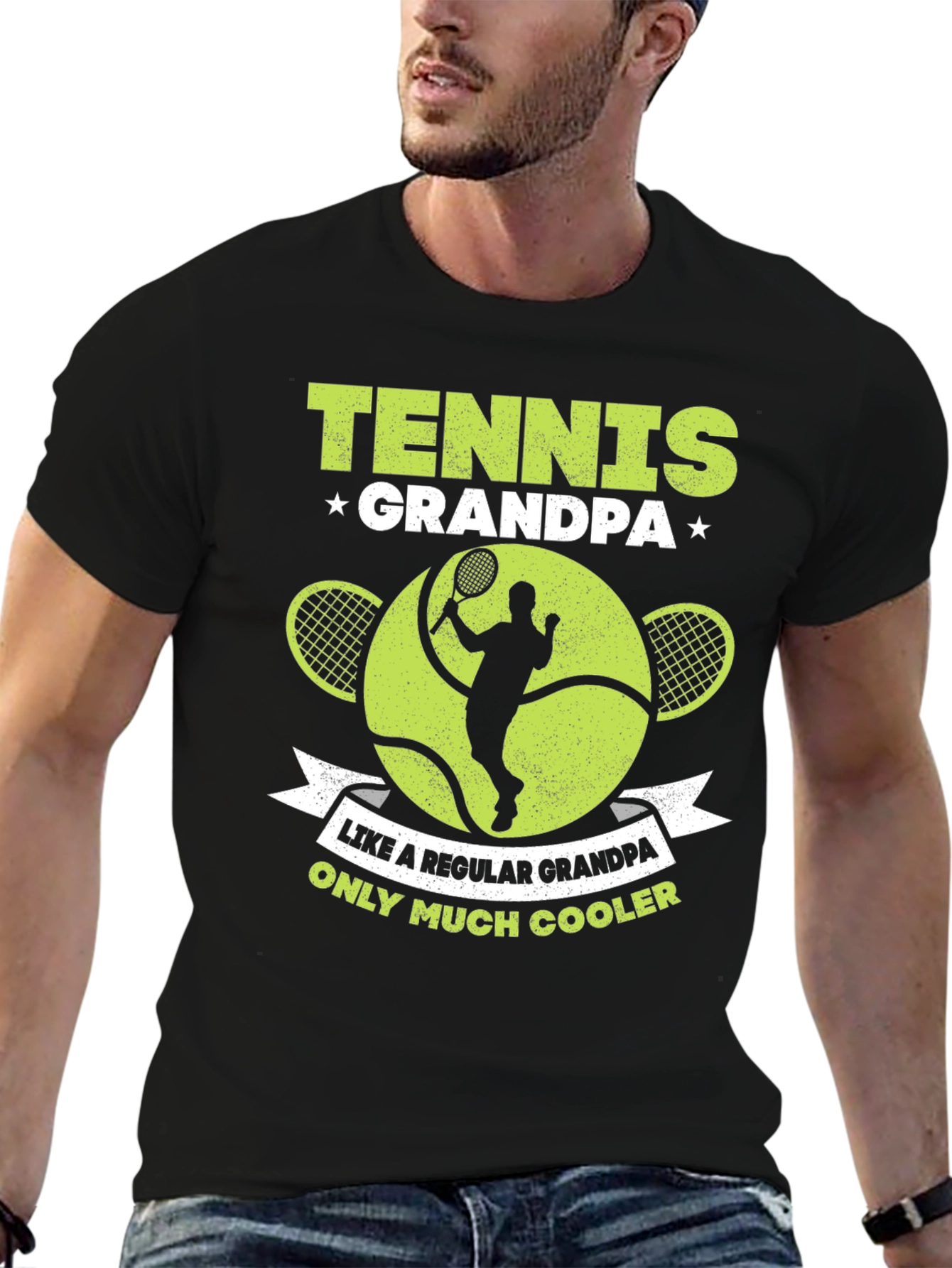 Tennis Grandpa T-Shirt - Cool Grandpa Gift