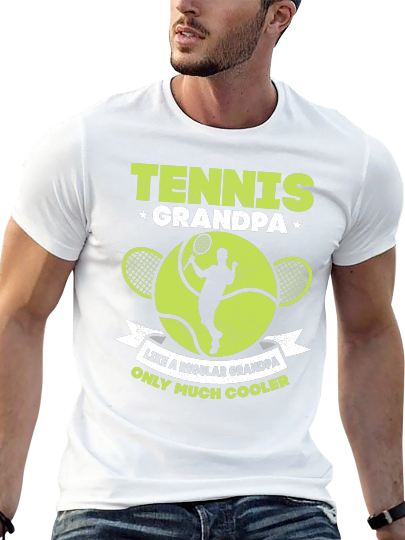 Tennis Grandpa T-Shirt - Cool Grandpa Gift