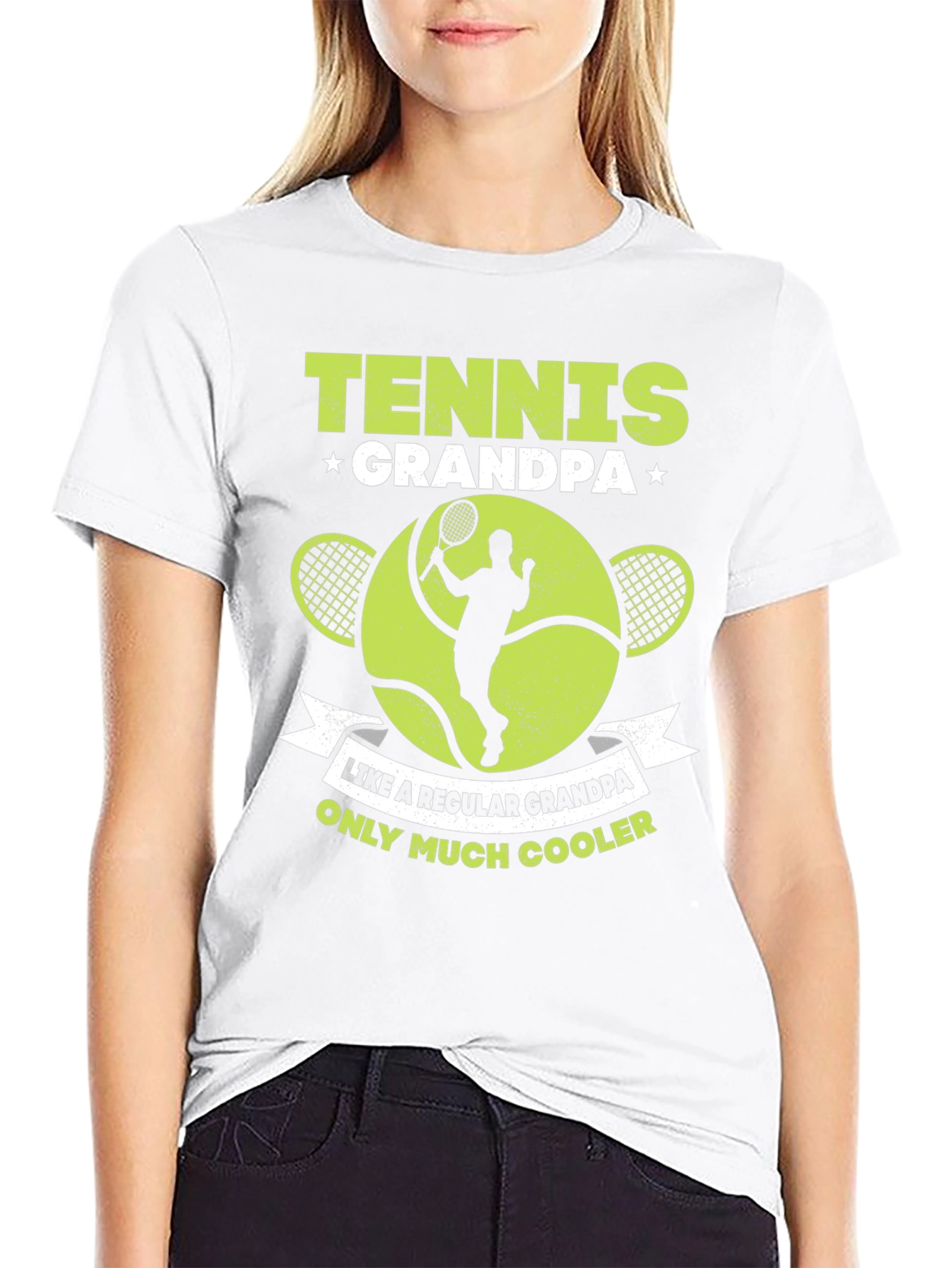 Tennis Grandpa T-Shirt - Cool Grandpa Gift