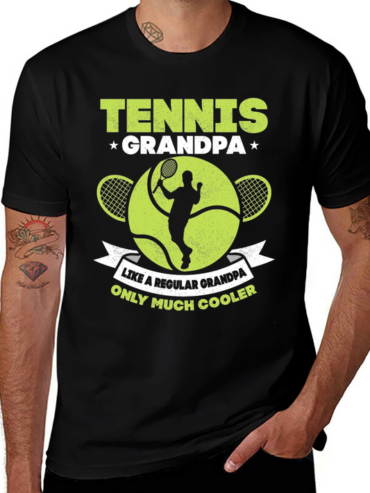 Tennis Grandpa T-Shirt - Cool Grandpa Gift