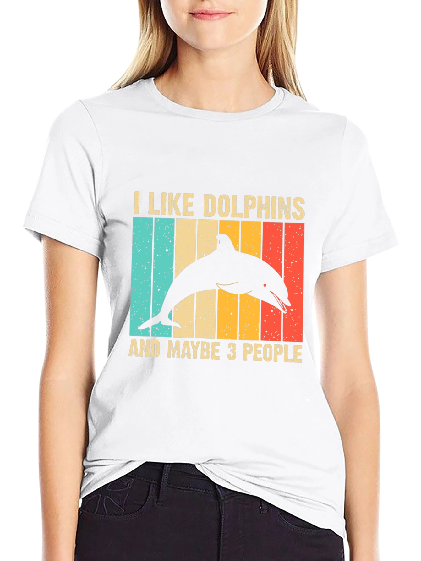 I Like Dolphins and Maybe 3 People T-Shirt