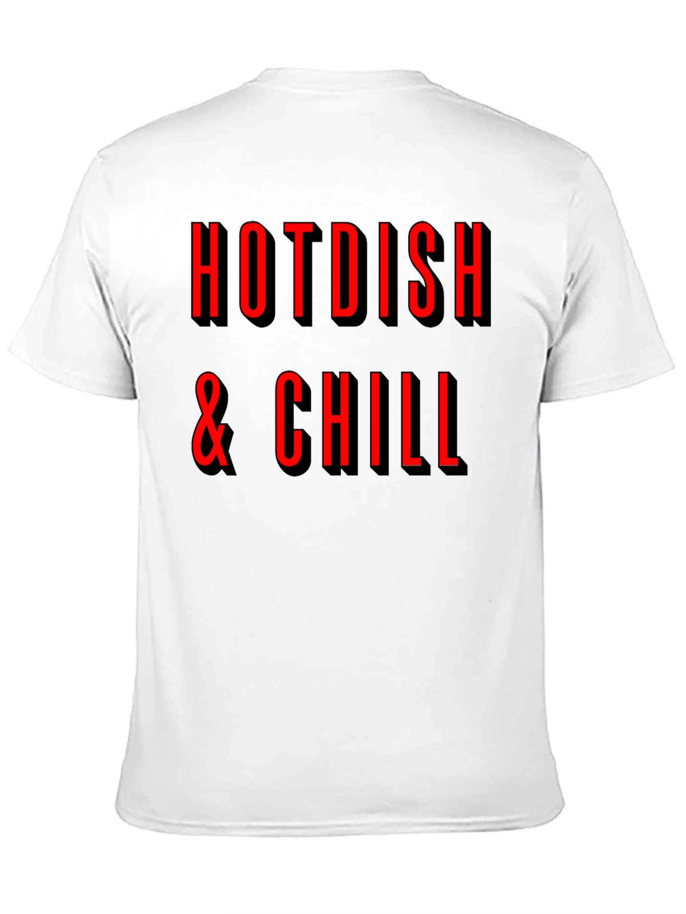 Hotdish & Chill Graphic Tee - Black Crewneck T-Shirt