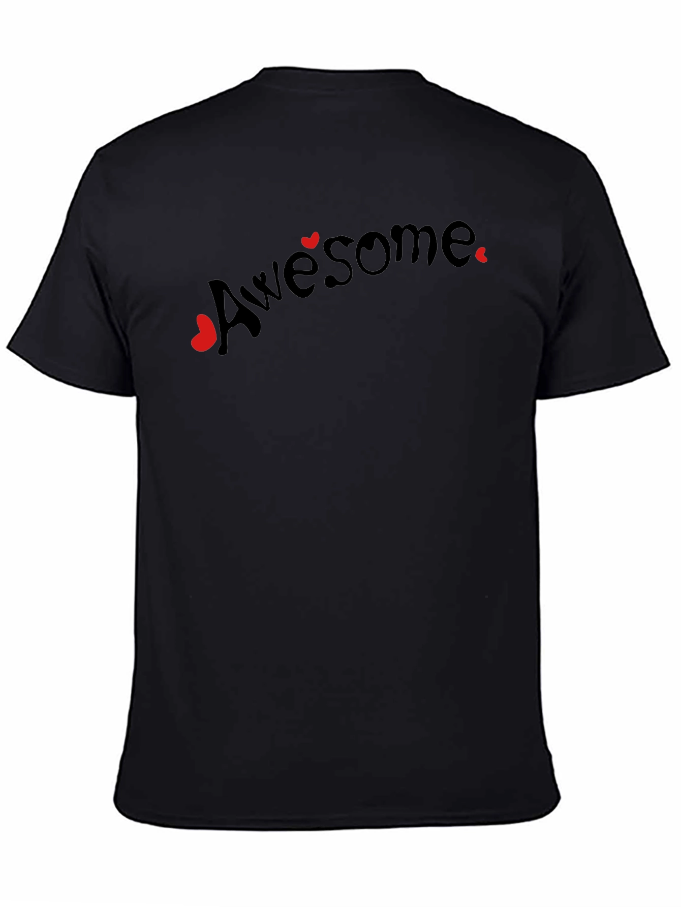 Awesome Hearts Graphic Tee - Black