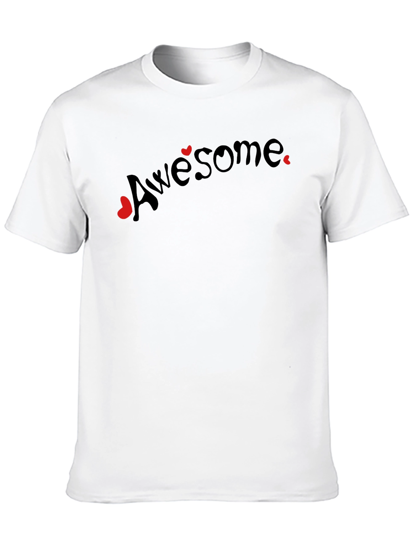 Awesome Hearts Graphic Tee - Black