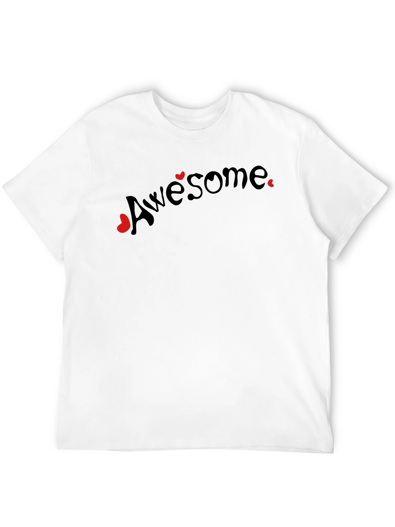 Awesome Hearts Graphic Tee - Black