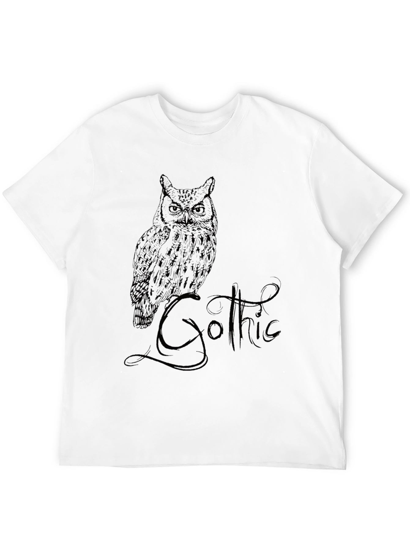 Gothic Owl T-Shirt - Dark Style