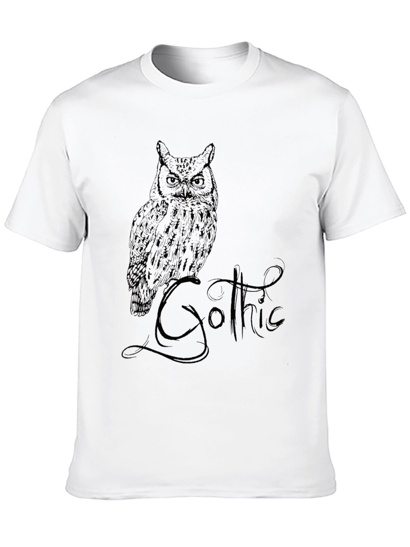 Gothic Owl T-Shirt - Dark Style