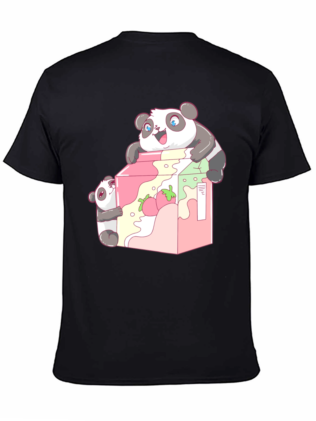 Panda Strawberry Milk T-Shirt