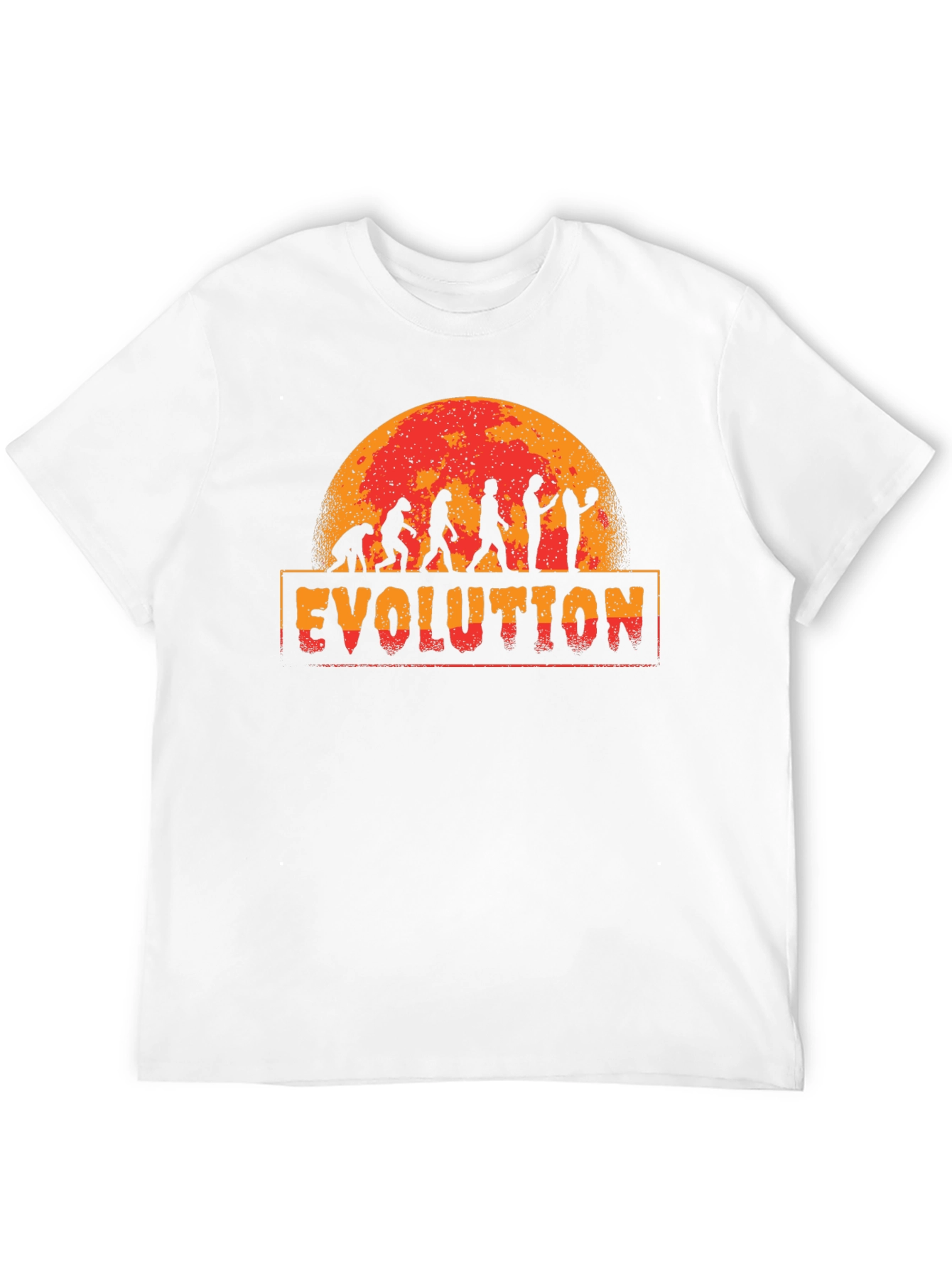Basketball Evolution Graphic Print T-Shirt