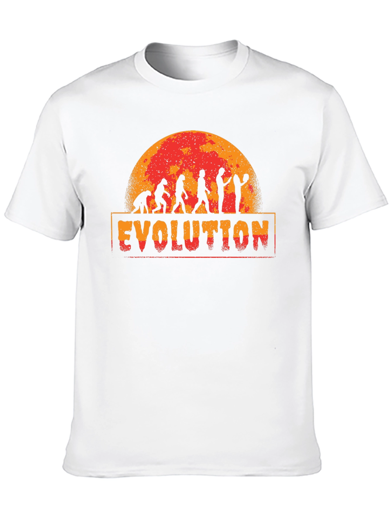 Basketball Evolution Graphic Print T-Shirt