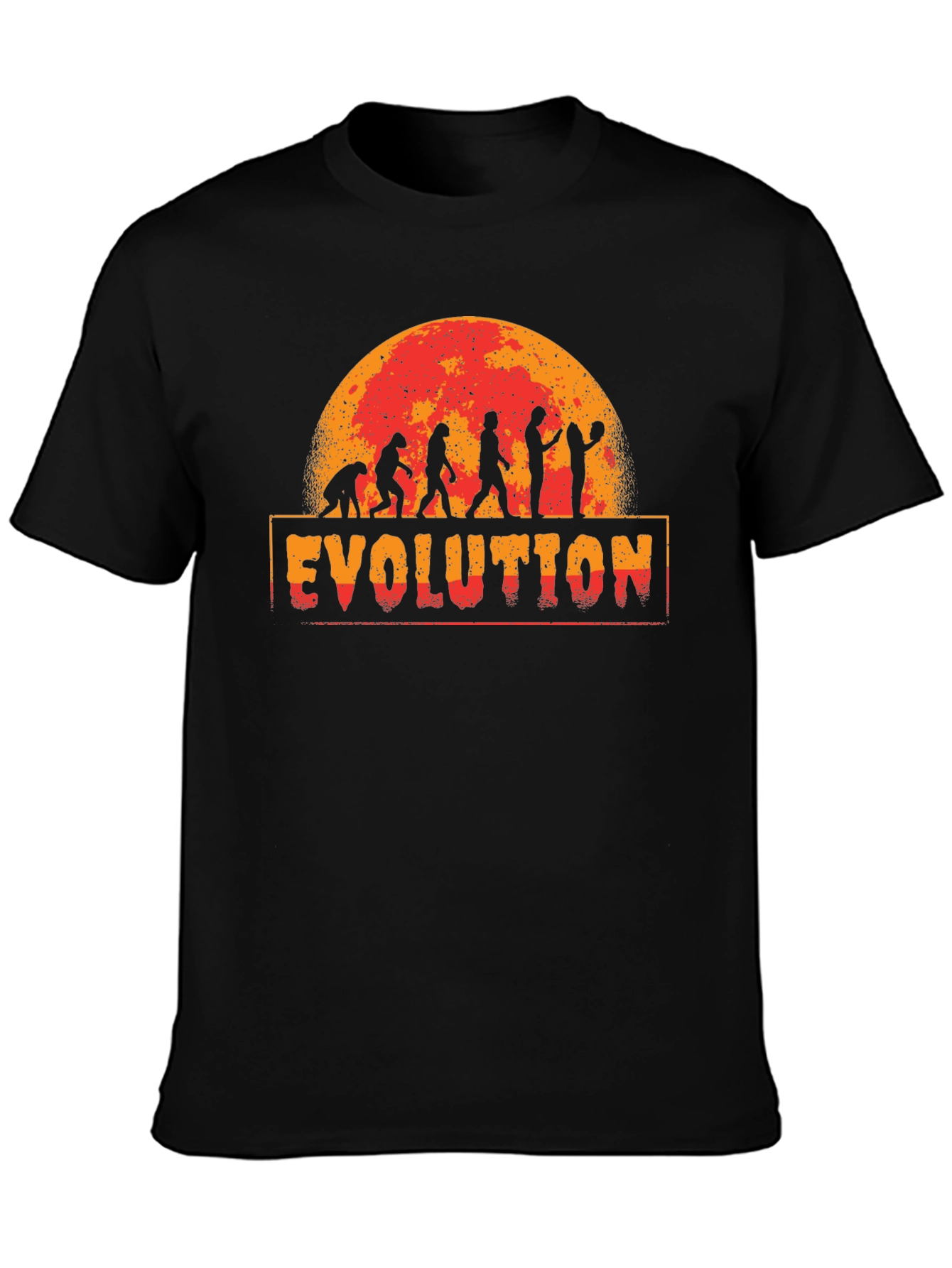 Basketball Evolution Graphic Print T-Shirt