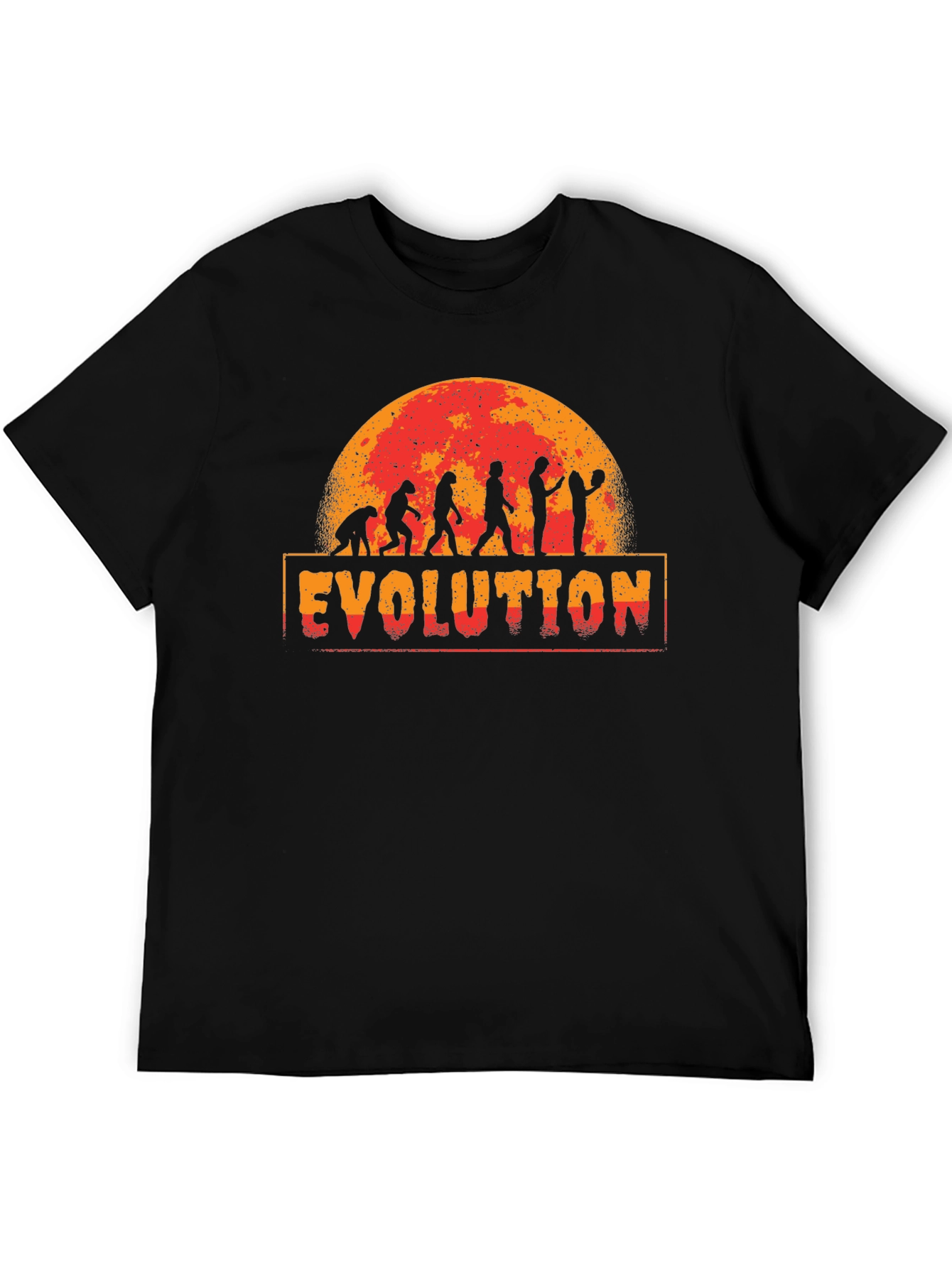 Basketball Evolution Graphic Print T-Shirt