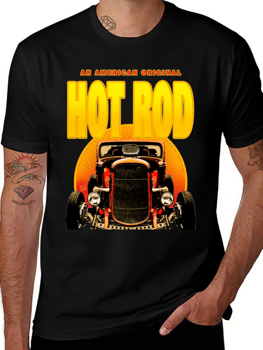 Hot Rod Graphic Tee - American Original Black T-Shirt
