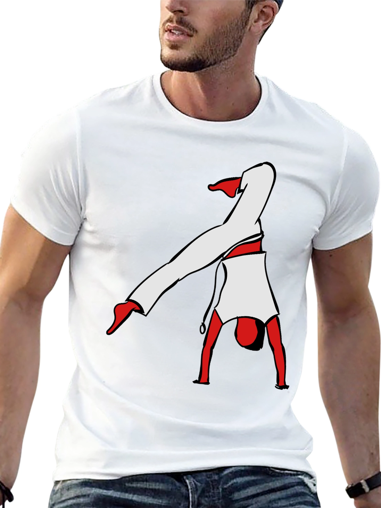 Capoeira Handstand T-Shirt - Black