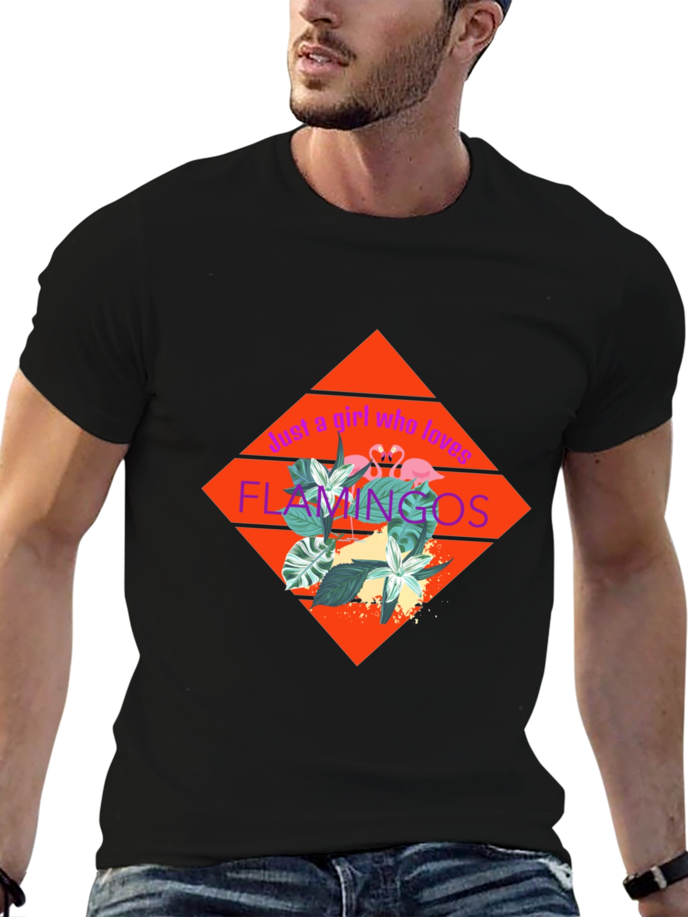 Just a Girl Who Loves Flamingos T-Shirt