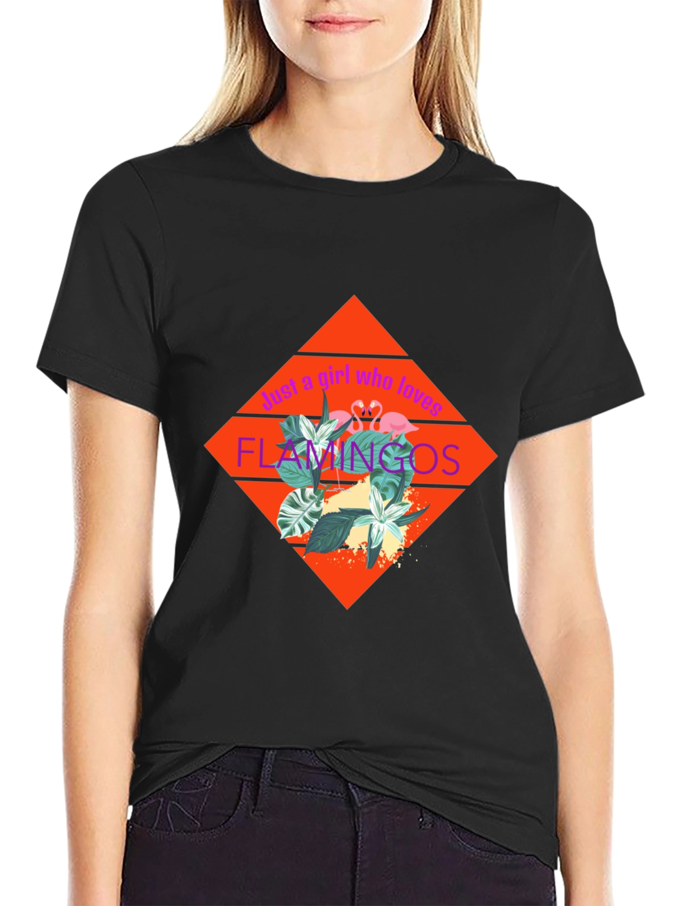 Just a Girl Who Loves Flamingos T-Shirt