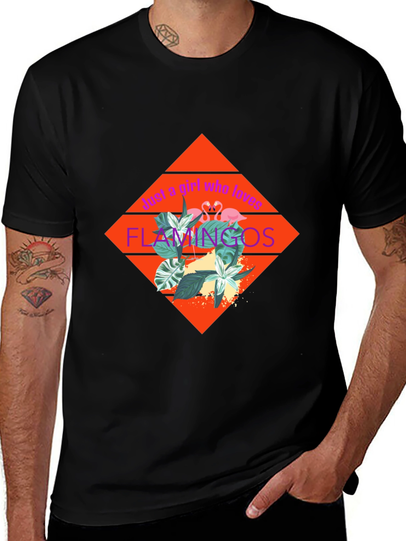 Just a Girl Who Loves Flamingos T-Shirt