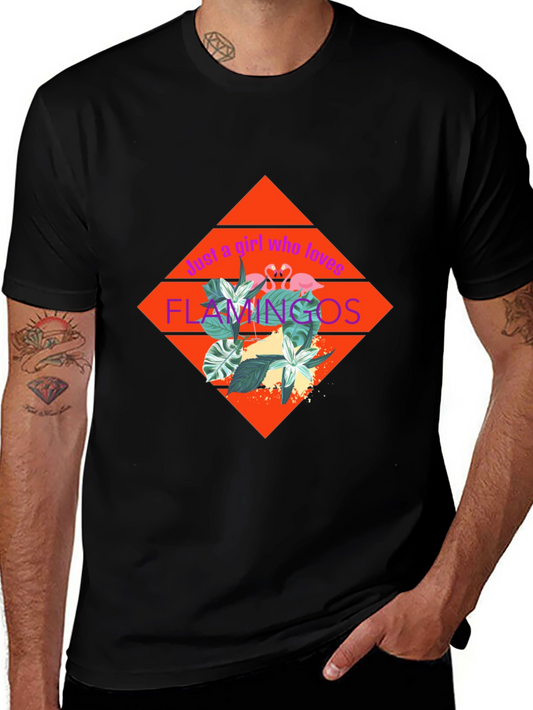 Just a Girl Who Loves Flamingos T-Shirt