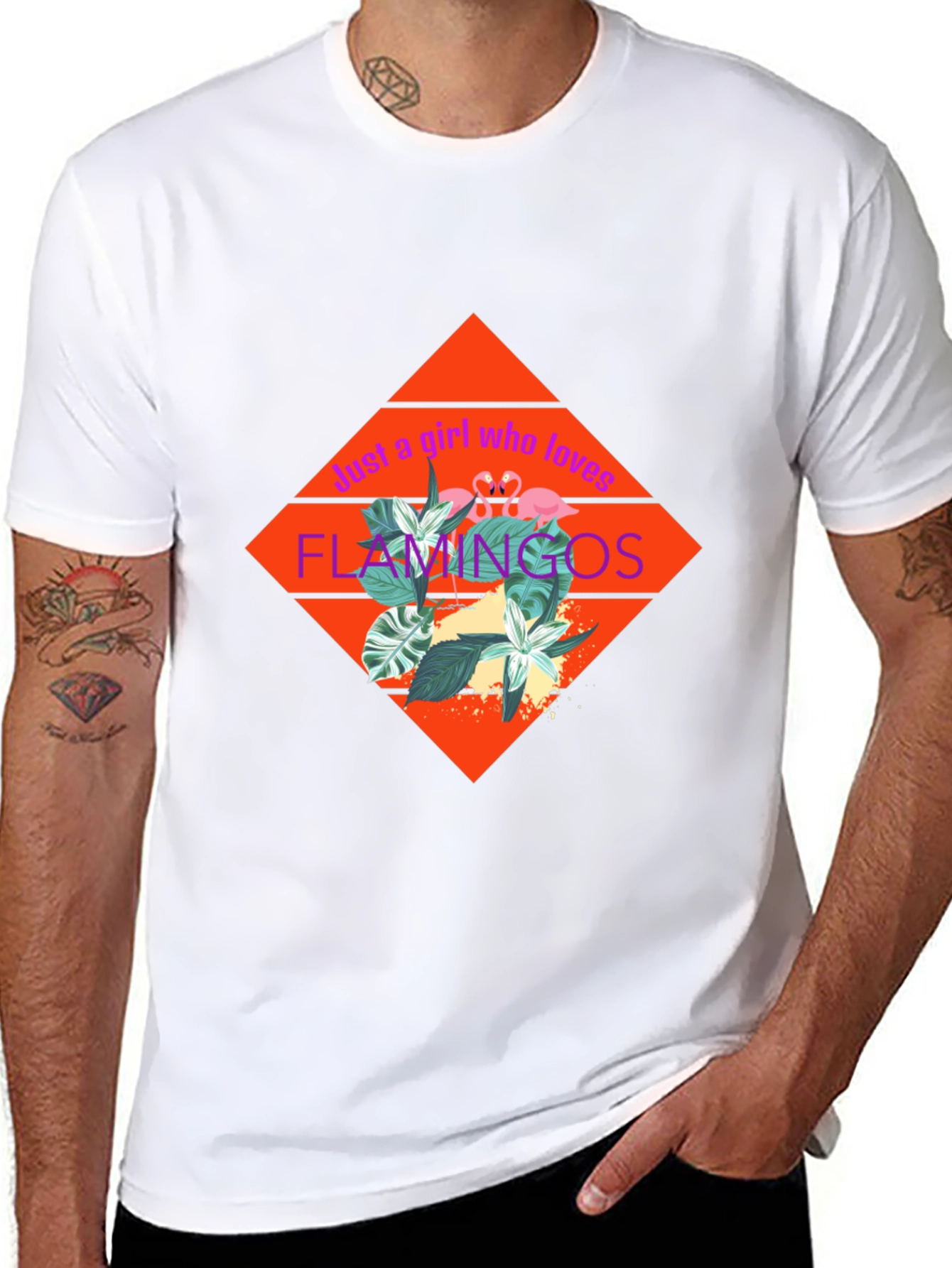 Just a Girl Who Loves Flamingos T-Shirt