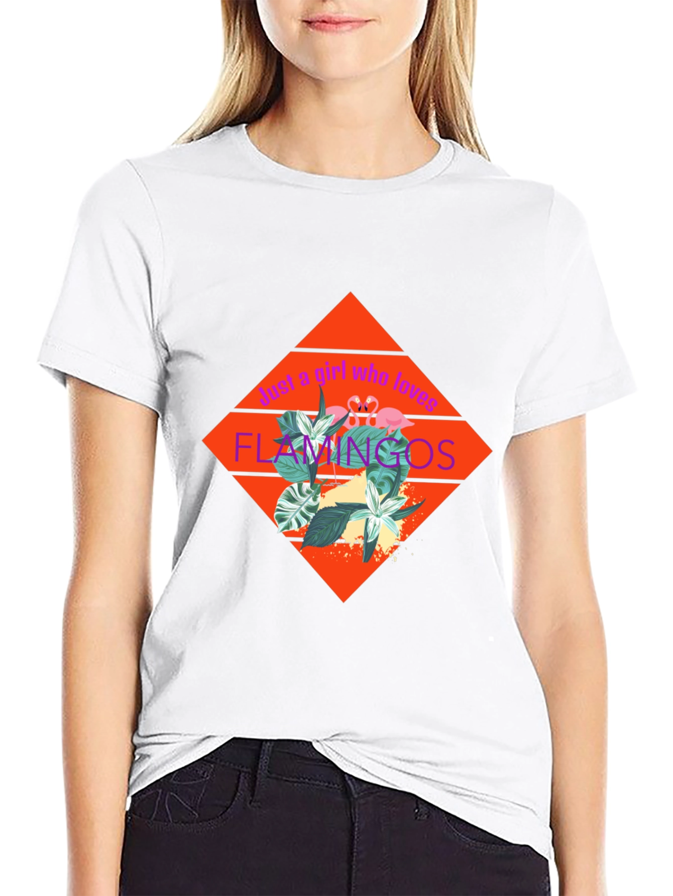 Just a Girl Who Loves Flamingos T-Shirt