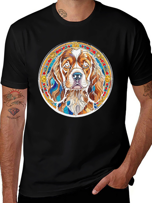 Dog Lovers Stained Glass T-Shirt