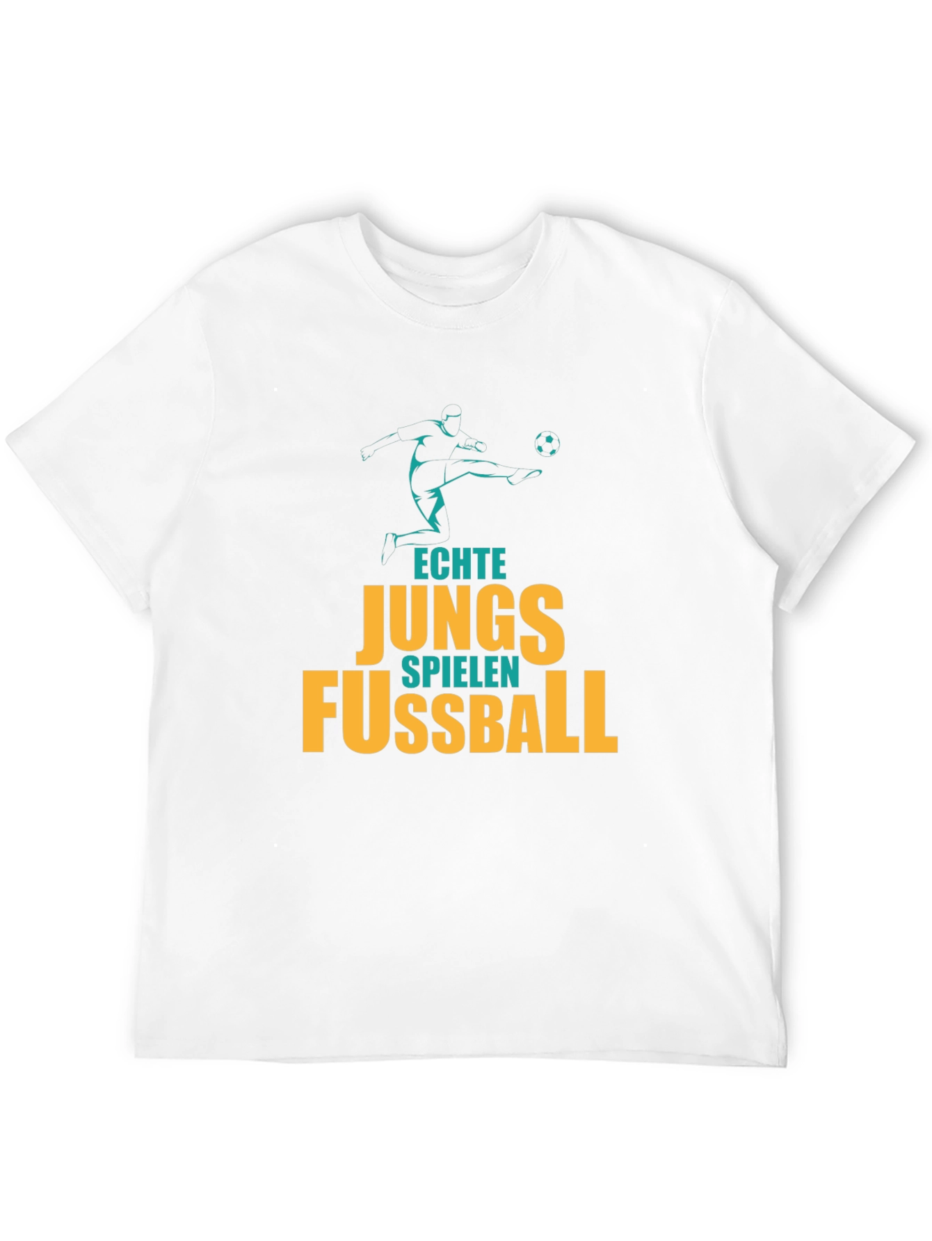 Echte Jungs Fussball T-Shirt - Soccer Graphic Tee