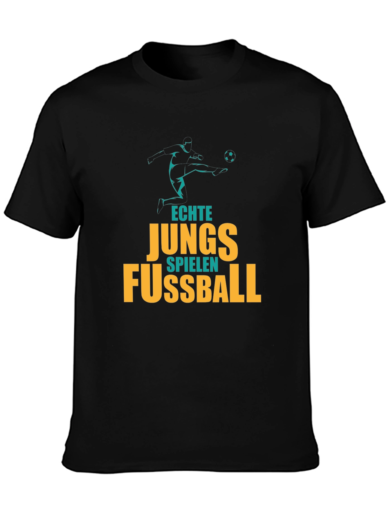 Echte Jungs Fussball T-Shirt - Soccer Graphic Tee