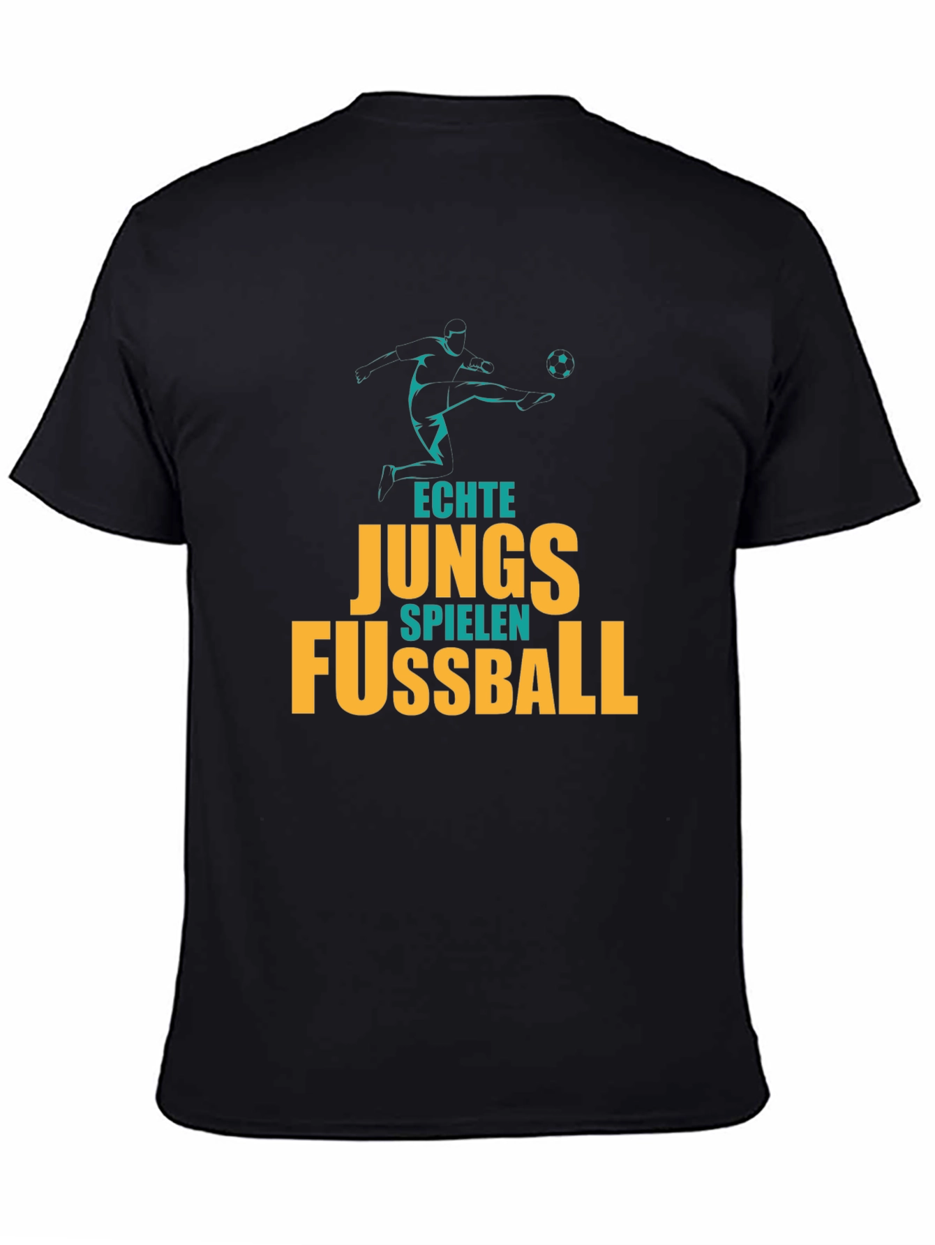 Echte Jungs Fussball T-Shirt - Soccer Graphic Tee