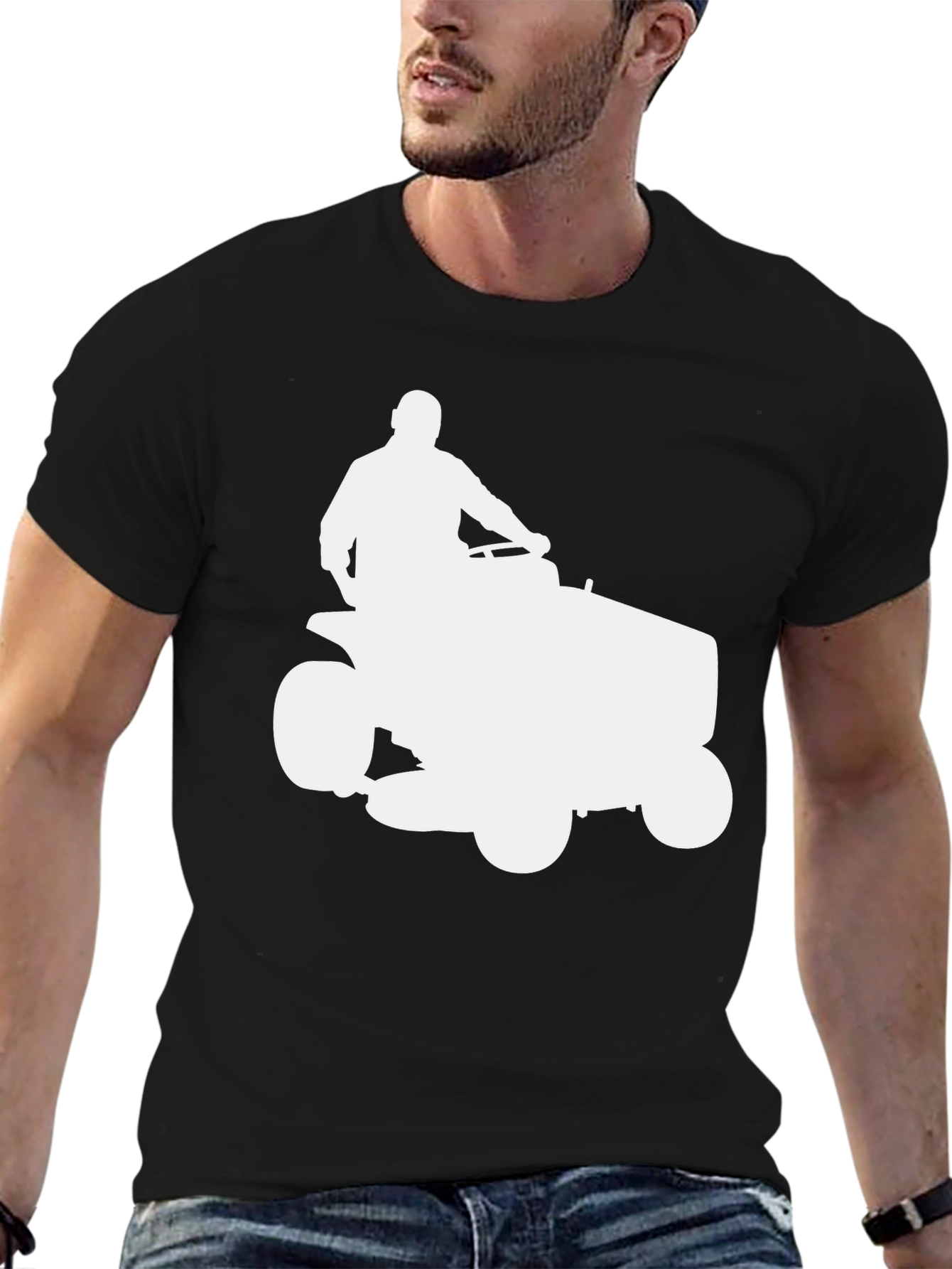 Lawn Mower Black T-Shirt