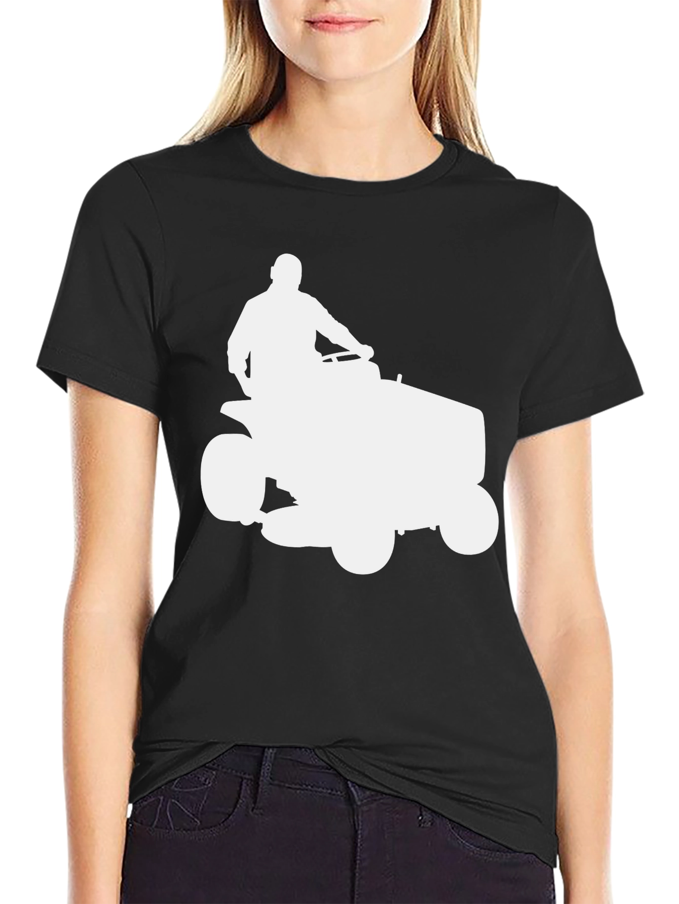 Lawn Mower Black T-Shirt