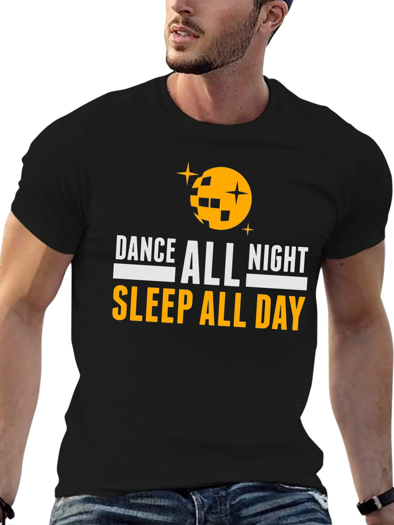 Dance All Night Sleep All Day Graphic Tee