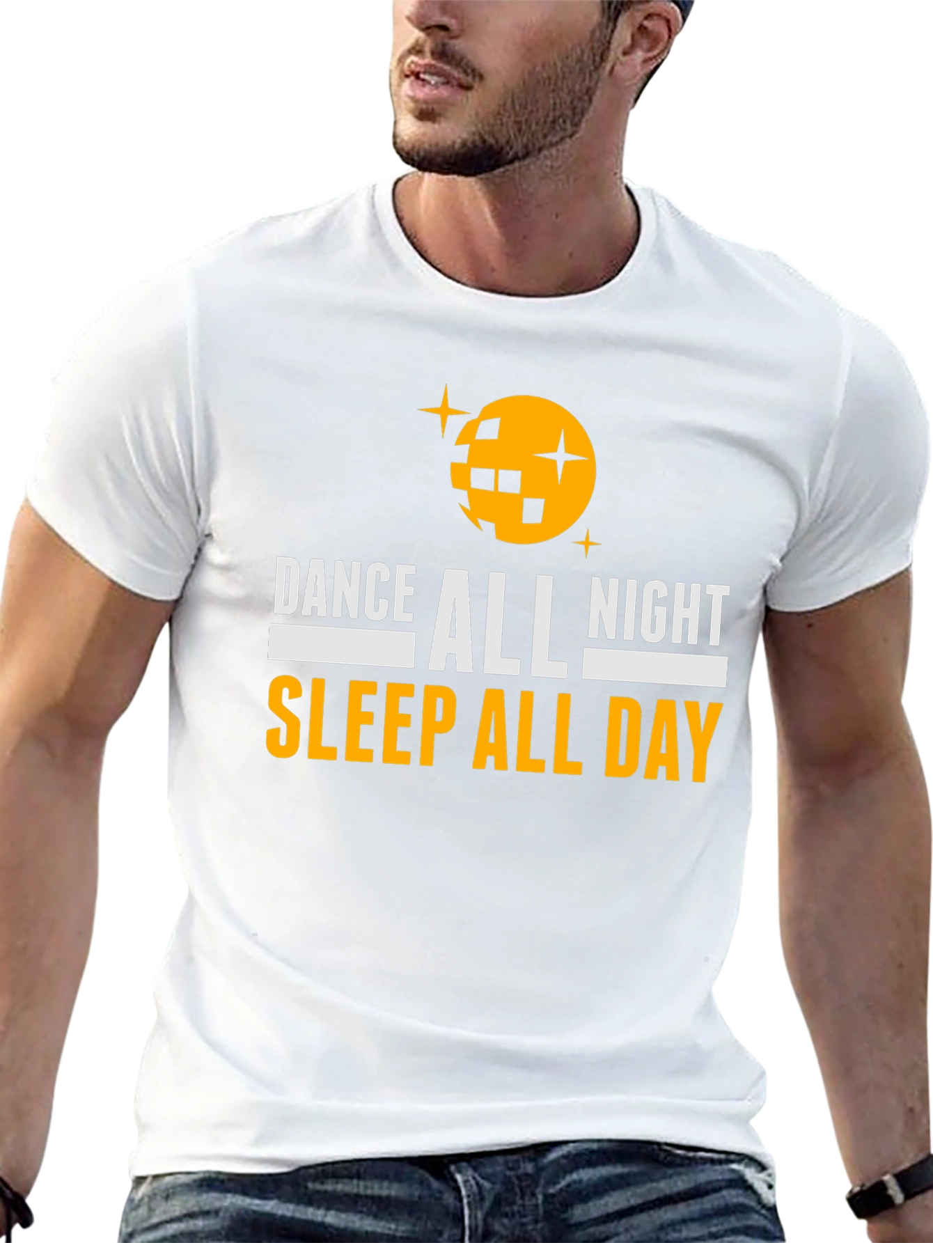 Dance All Night Sleep All Day Graphic Tee