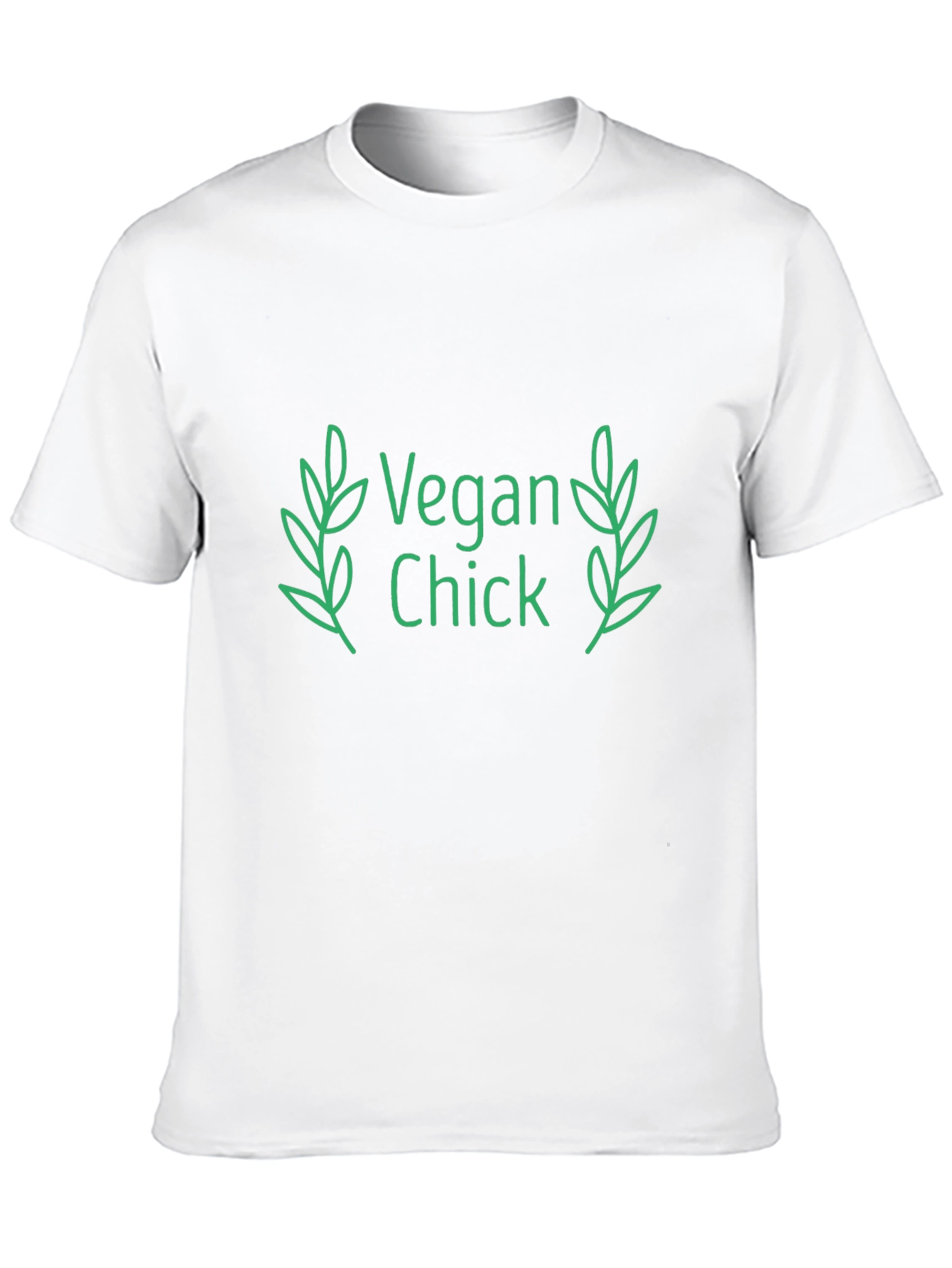 Vegan Chick Tee - Black Cotton T-Shirt