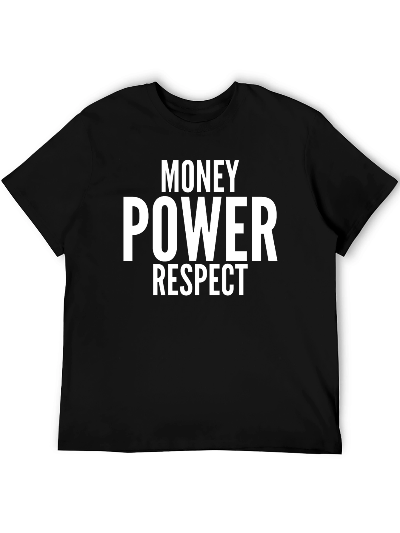 Money Power Respect Graphic Tee - Black