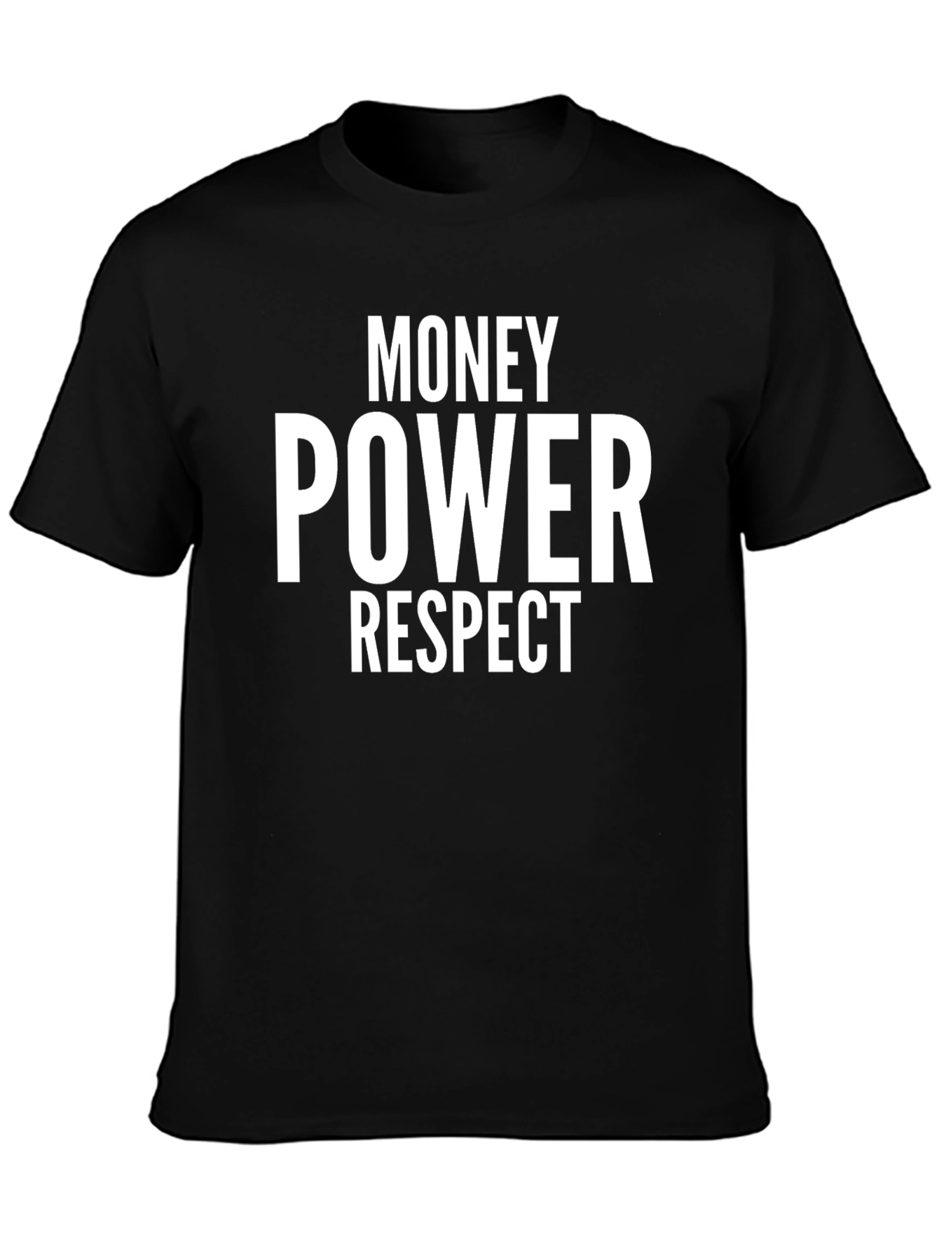 Money Power Respect Graphic Tee - Black