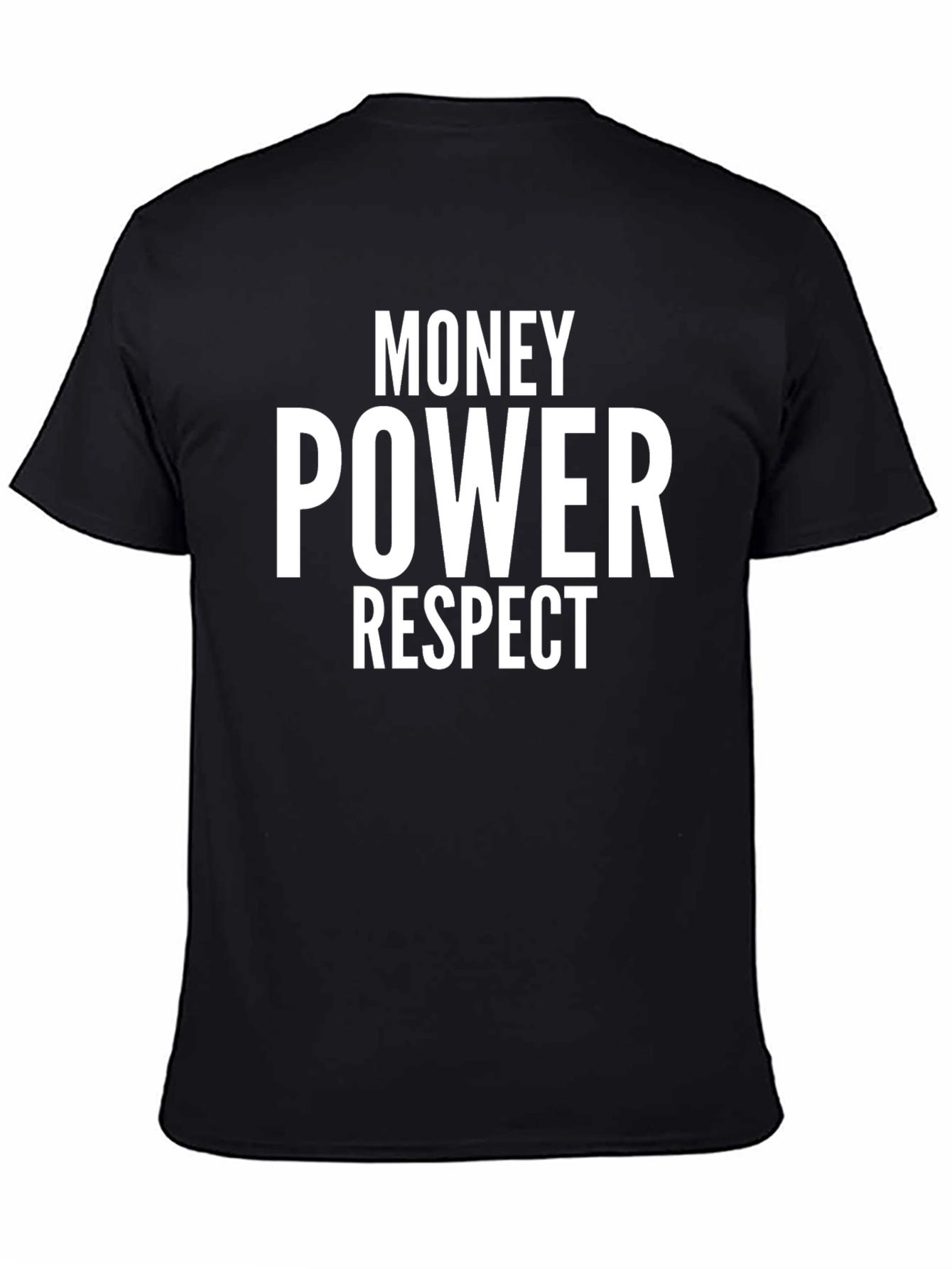 Money Power Respect Graphic Tee - Black