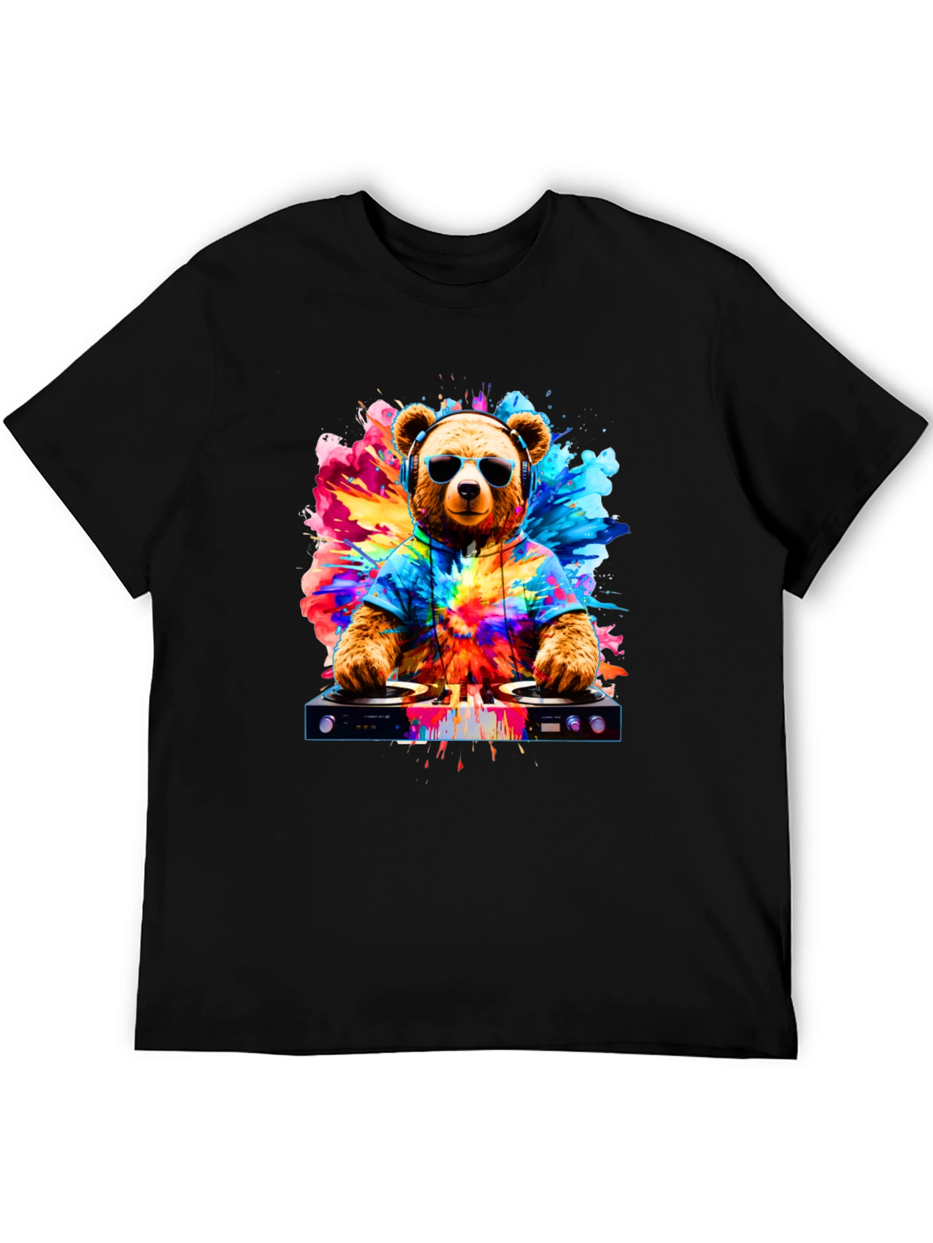 DJ Bear Graphic T-Shirt