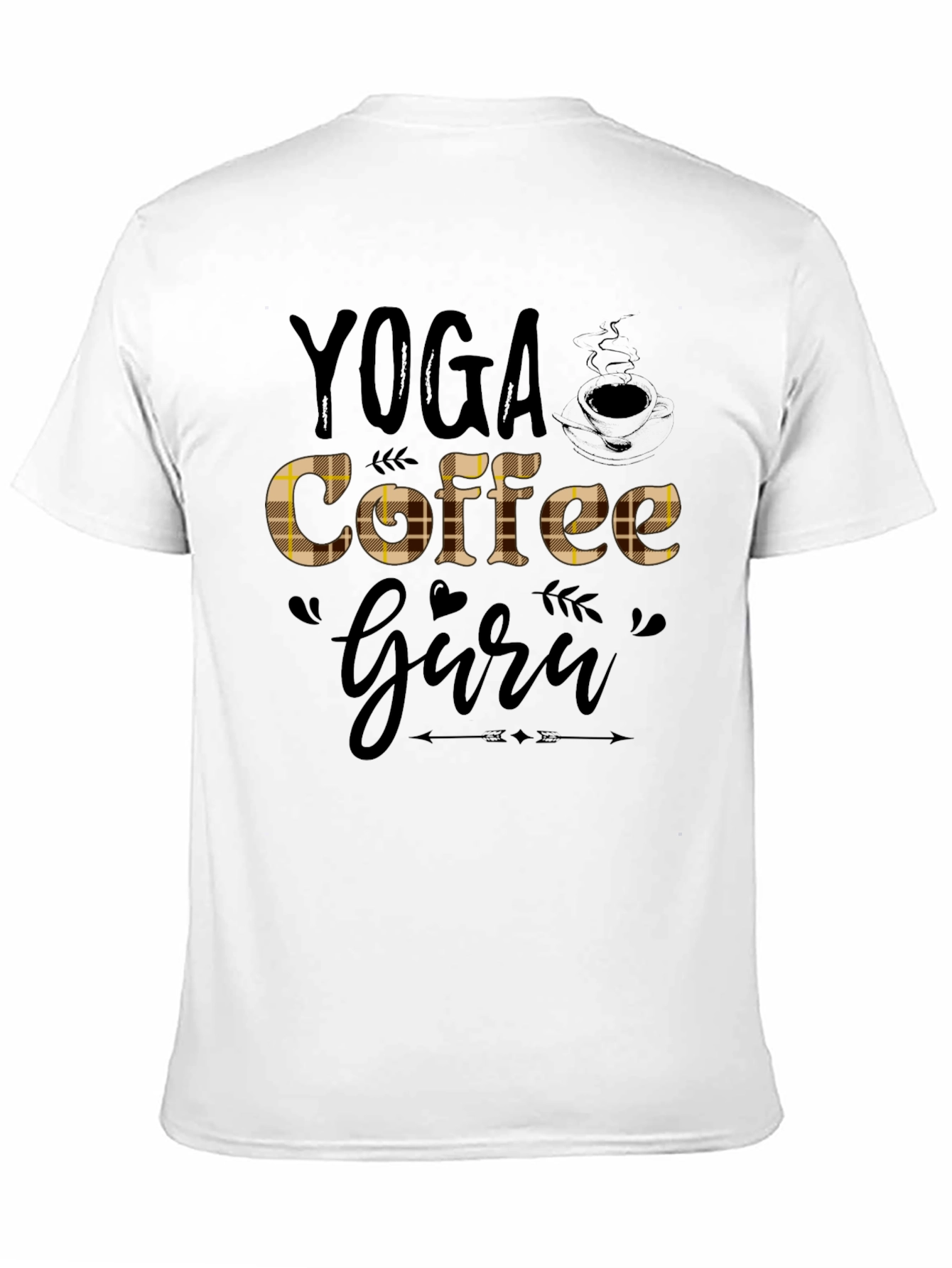 Yoga Coffee Guru Black T-Shirt