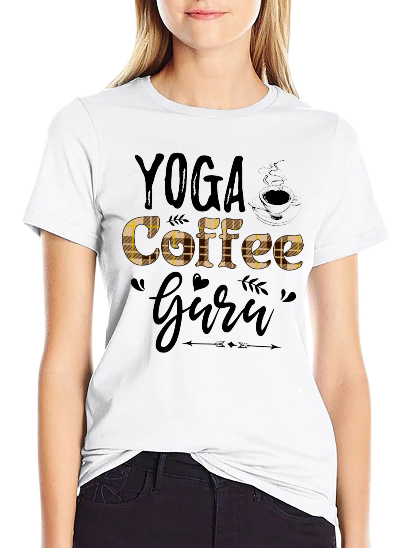 Yoga Coffee Guru Black T-Shirt