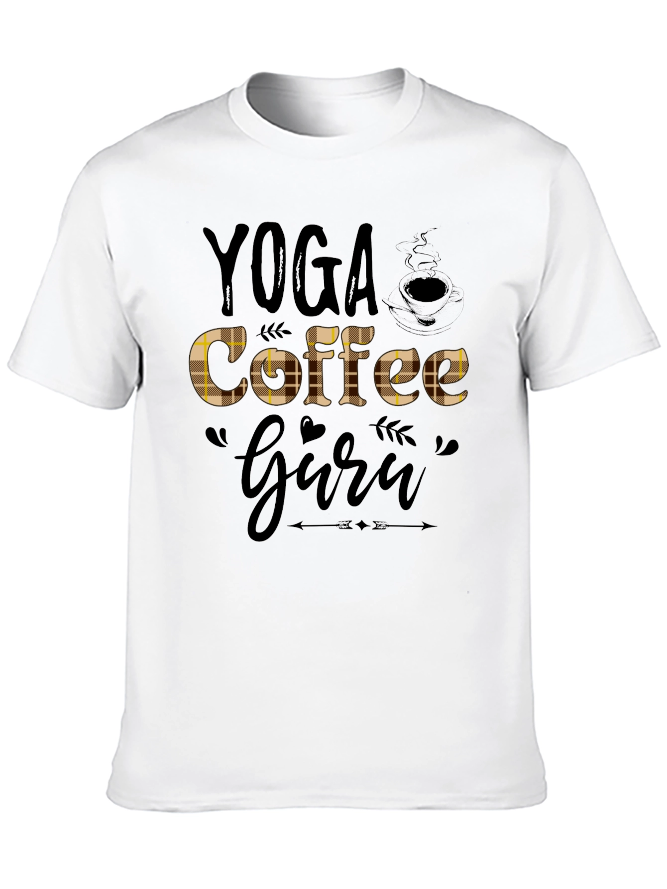 Yoga Coffee Guru Black T-Shirt