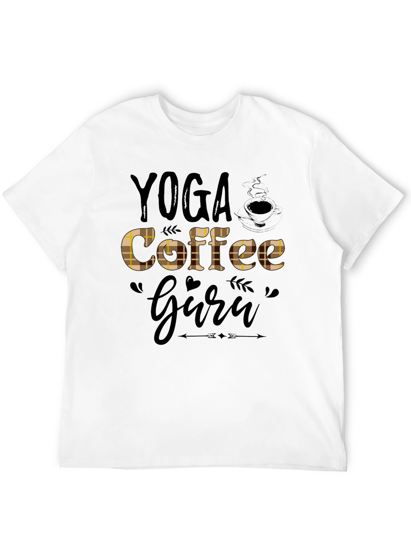 Yoga Coffee Guru Black T-Shirt
