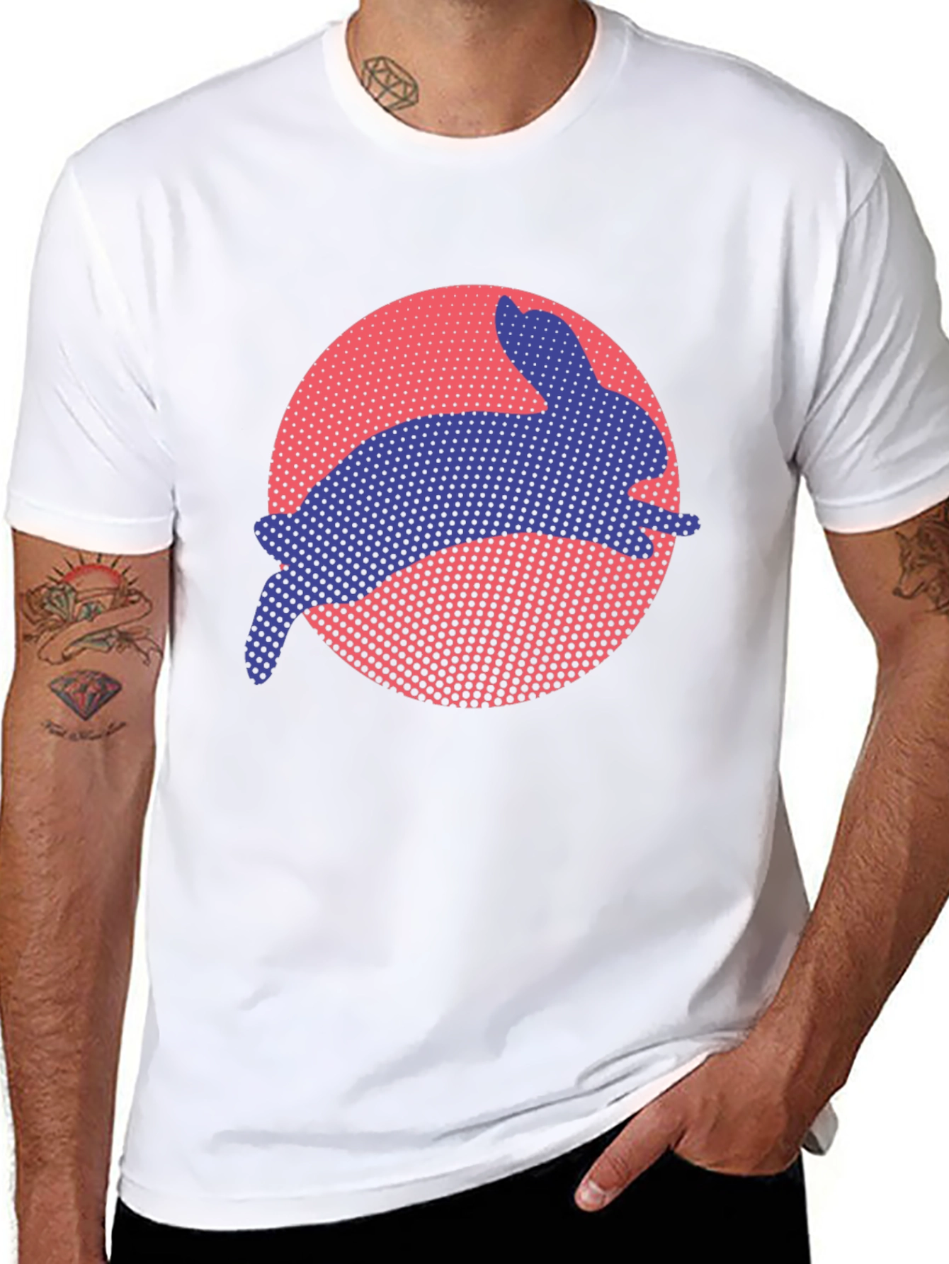 Rabbit Silhouette Graphic Tee