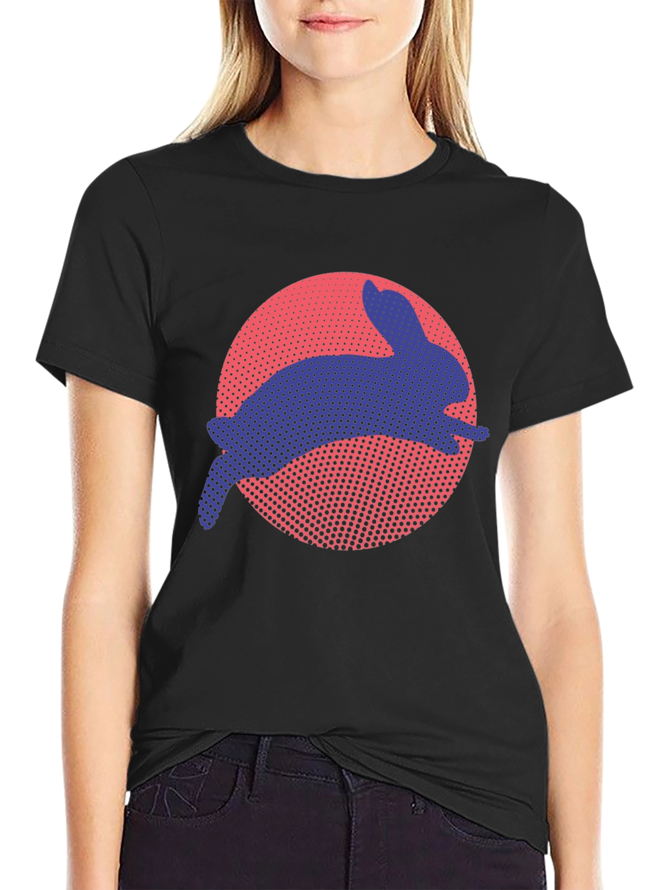 Rabbit Silhouette Graphic Tee