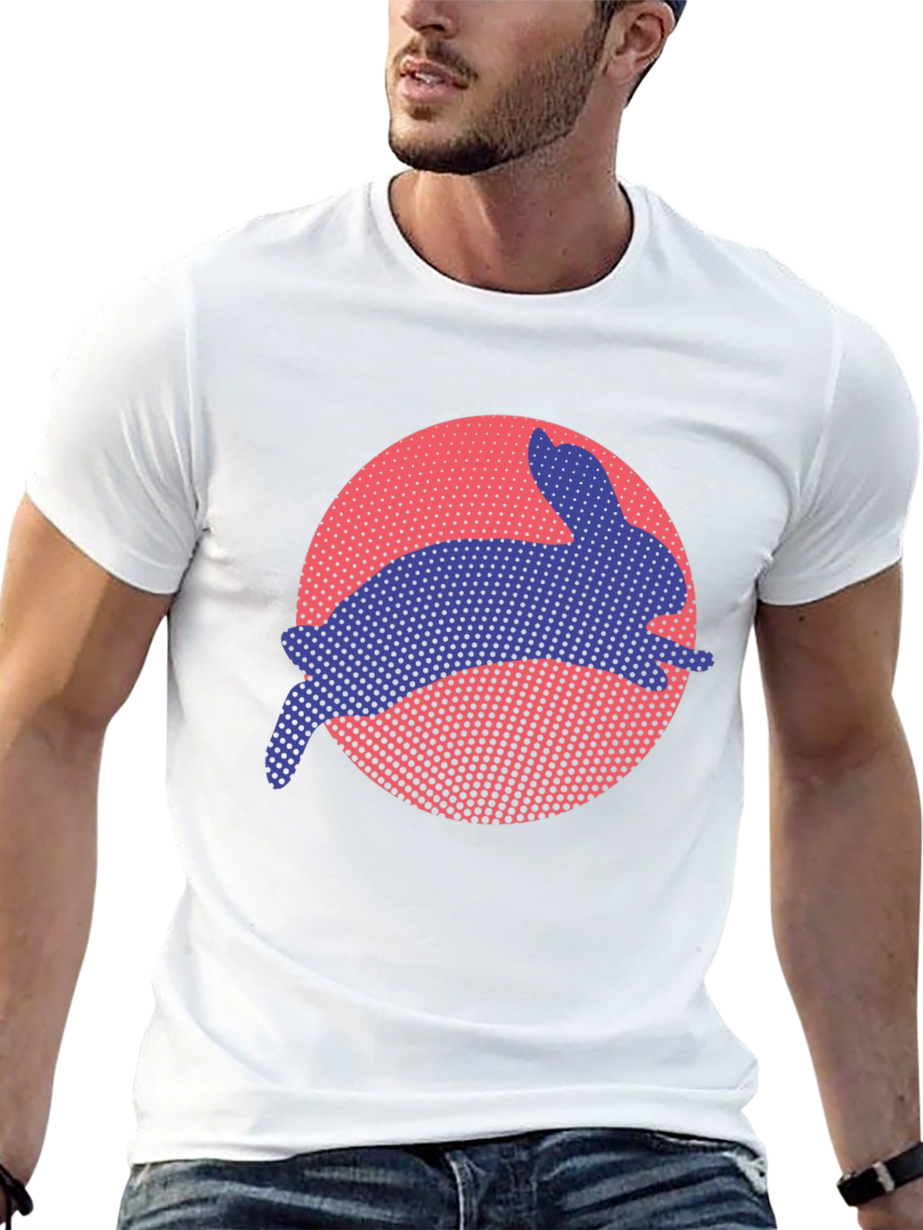 Rabbit Silhouette Graphic Tee