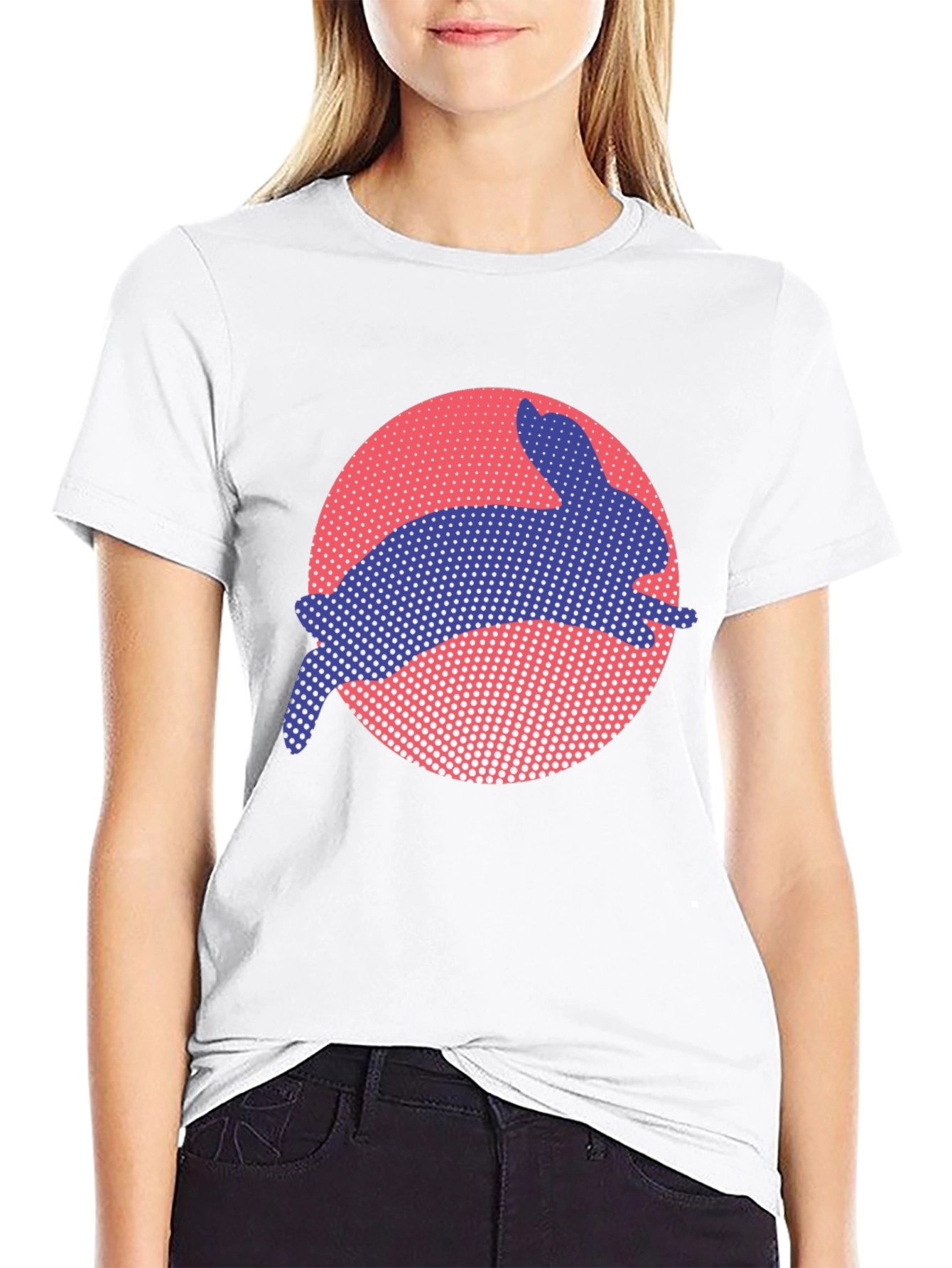 Rabbit Silhouette Graphic Tee