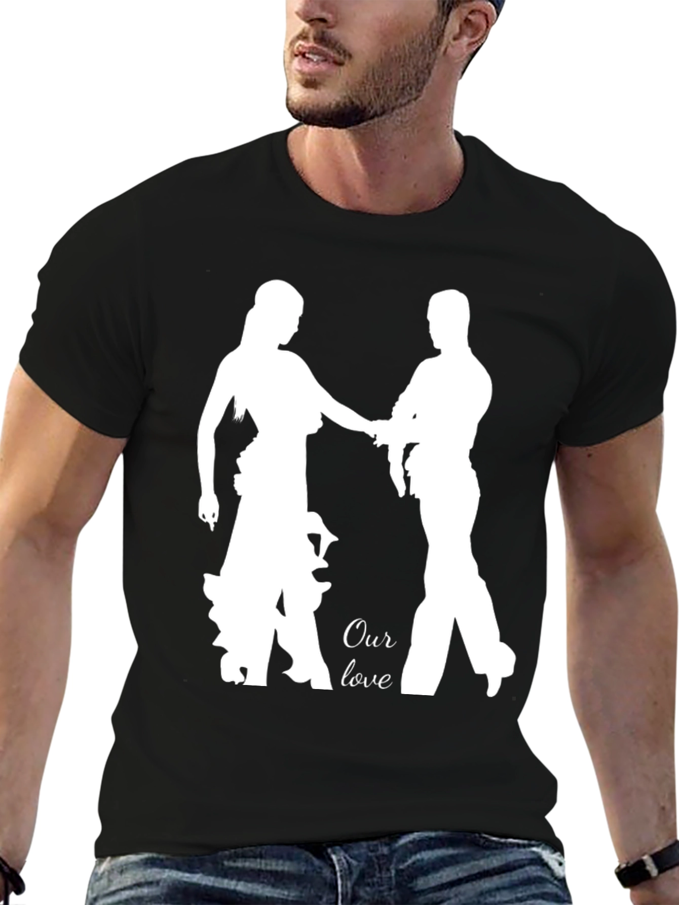Romantic Our Love Dance Silhouette T-Shirt