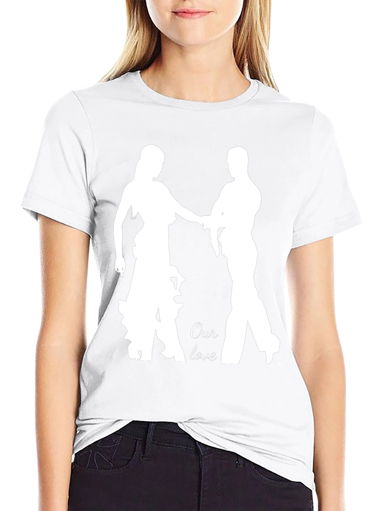 Romantic Our Love Dance Silhouette T-Shirt