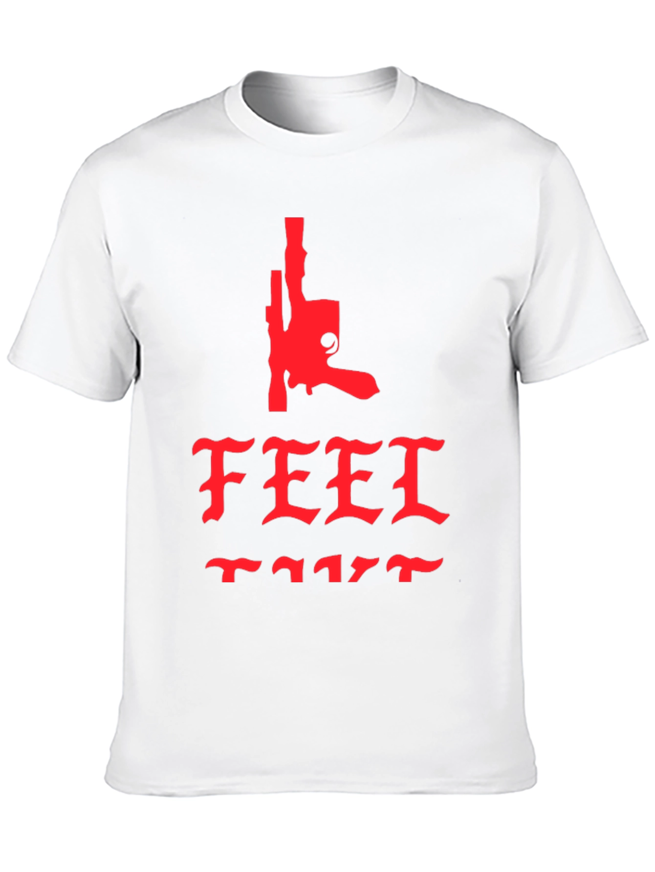 Edgy Feel Like Graphic Tee - Black