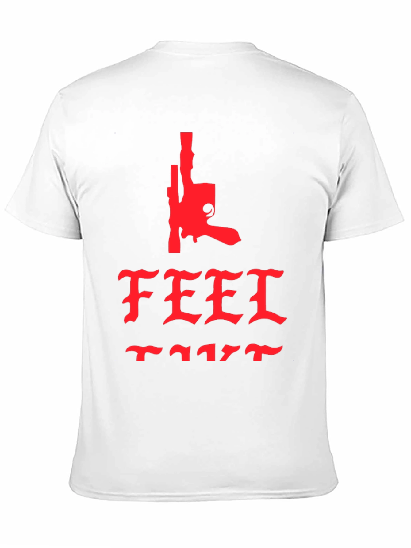Edgy Feel Like Graphic Tee - Black